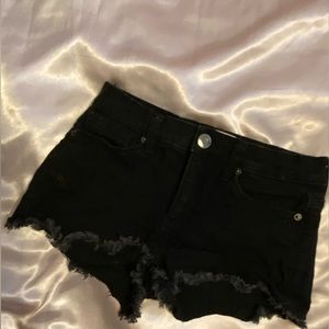 Mudd Flex Stretch Black Denim Shorts size 00